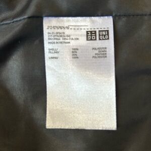 Black goose down puffer vest